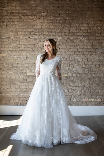 The Modest Bridal Collection by Barbie Style #MBC 7304 #1 frontface vertical thumbnail