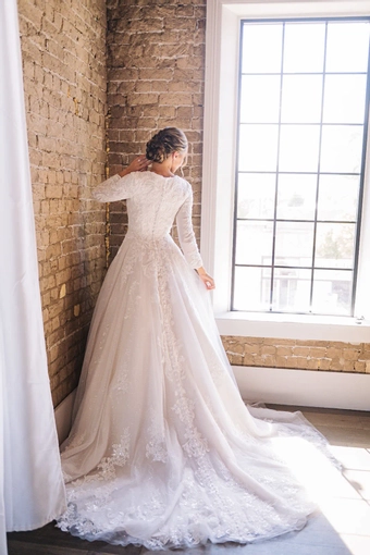 The Modest Bridal Collection by Barbie Style #MBC 7305 #3 default backface vertical thumbnail