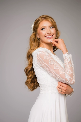 The Modest Bridal Collection by Barbie Style #MBC 7307 #4 frontface vertical cropped thumbnail