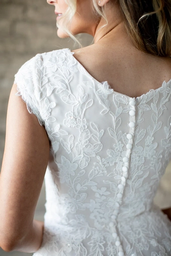 The Modest Bridal Collection by Barbie Style #MBC 7309 #7 backface vertical cropped thumbnail
