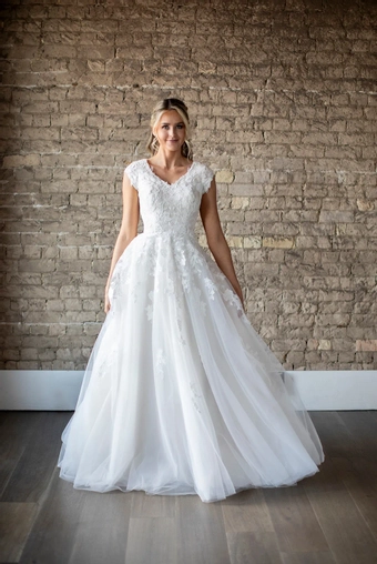 The Modest Bridal Collection by Barbie Style #MBC 7309 #1 frontface vertical thumbnail
