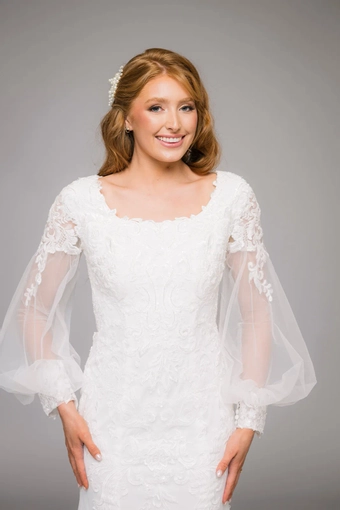 The Modest Bridal Collection by Barbie Style #MBC 7310 #12 frontface vertical cropped thumbnail
