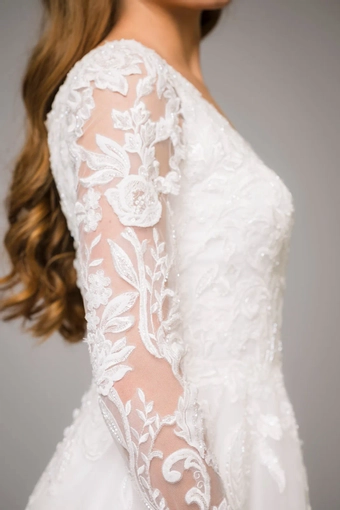 The Modest Bridal Collection by Barbie Style #MBC 7311 #21 vertical cropped thumbnail