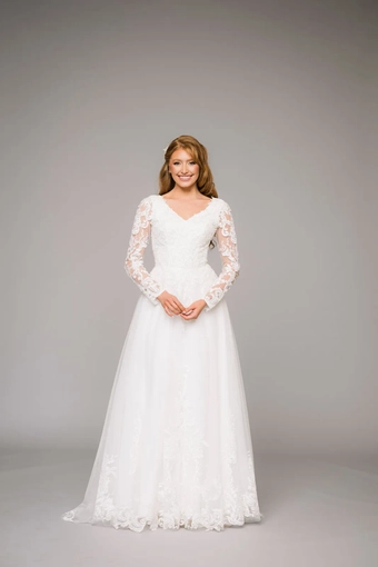 The Modest Bridal Collection by Barbie Style #MBC 7311 #5 frontface vertical thumbnail
