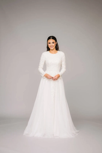 The Modest Bridal Collection by Barbie Style #MBC 7311 #12 frontface vertical thumbnail