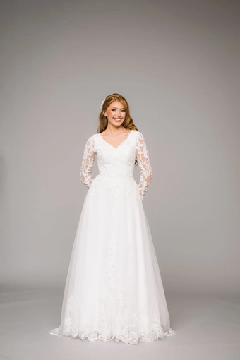 The Modest Bridal Collection by Barbie Style #MBC 7311 #10 frontface vertical thumbnail
