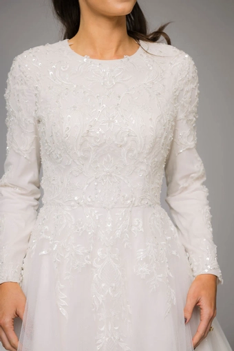 The Modest Bridal Collection by Barbie Style #MBC 7311 #17 frontface vertical cropped thumbnail