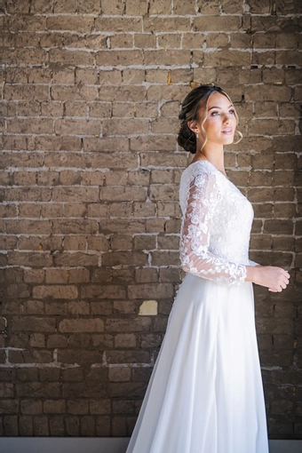 The Modest Bridal Collection by Barbie Style #MBC 7312 #6 vertical cropped thumbnail