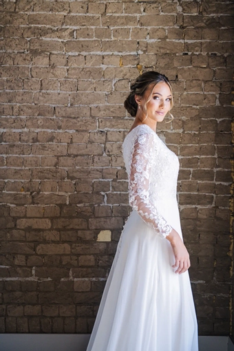 The Modest Bridal Collection by Barbie Style #MBC 7312 #5 vertical cropped thumbnail