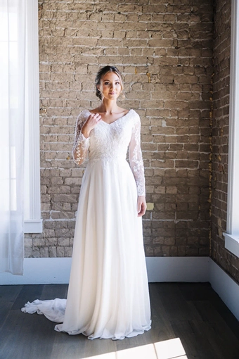 The Modest Bridal Collection by Barbie Style #MBC 7312 #0 default frontface vertical thumbnail