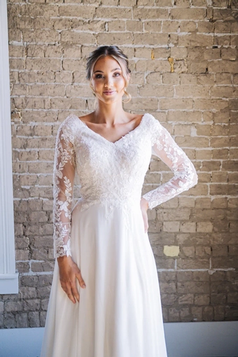 The Modest Bridal Collection by Barbie Style #MBC 7312 #3 frontface vertical cropped thumbnail
