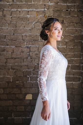 The Modest Bridal Collection by Barbie Style #MBC 7312 #4 frontface vertical cropped thumbnail