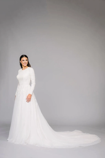 The Modest Bridal Collection by Barbie Style #MBC 7317 #2 frontface vertical thumbnail