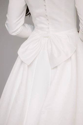 The Modest Bridal Collection by Barbie Style #MBC 7318 #9 backface vertical cropped thumbnail
