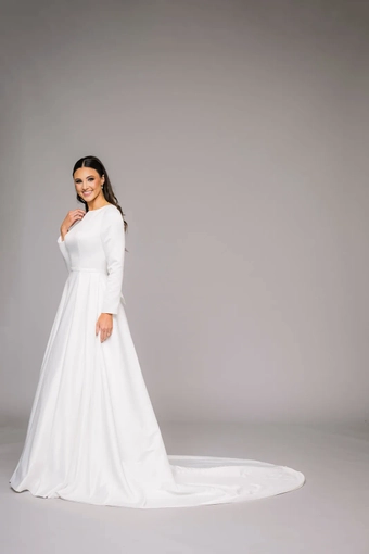 The Modest Bridal Collection by Barbie Style #MBC 7318 #1 frontface vertical thumbnail