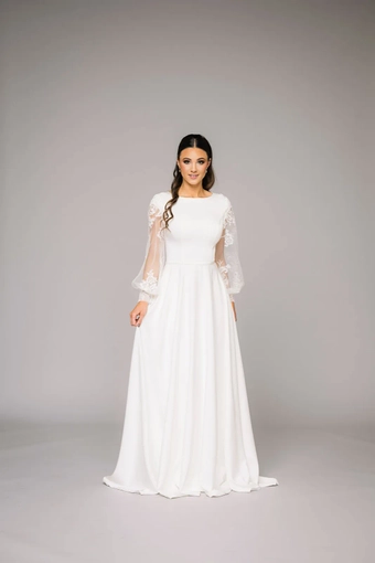The Modest Bridal Collection by Barbie Style #MBC 7319 #3 frontface vertical thumbnail