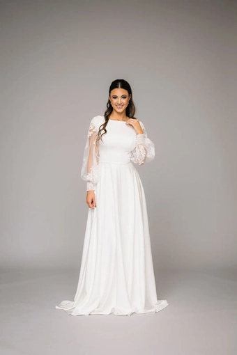 The Modest Bridal Collection by Barbie Style #MBC 7319 #1 frontface vertical thumbnail