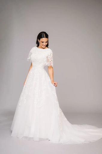 The Modest Bridal Collection by Barbie Style #MBC 7321 #6 frontface vertical thumbnail