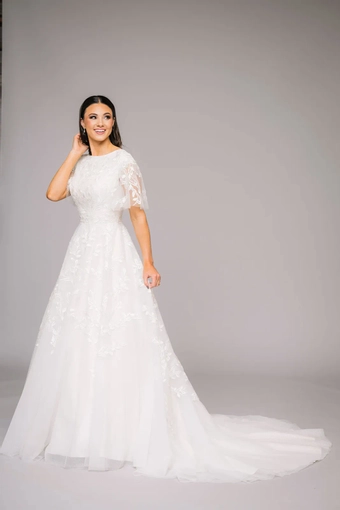 The Modest Bridal Collection by Barbie Style #MBC 7321 #15 frontface vertical thumbnail