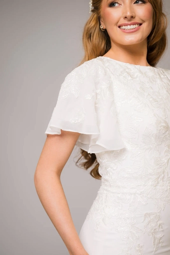 The Modest Bridal Collection by Barbie Style #MBC 7323 #5 frontface vertical cropped thumbnail