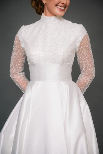 The Modest Bridal Collection by Barbie Style #MBC 7324 #4 frontface vertical cropped thumbnail