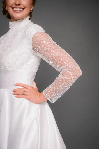 The Modest Bridal Collection by Barbie Style #MBC 7324 #5 frontface vertical cropped thumbnail