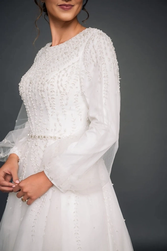 The Modest Bridal Collection by Barbie Style #MBC 7325 #3 frontface vertical cropped thumbnail