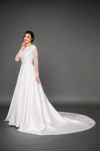 The Modest Bridal Collection by Barbie Style #MBC 7326 #1 frontface vertical thumbnail