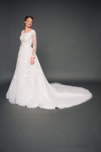 The Modest Bridal Collection by Barbie Style #MBC 7327 #1 frontface vertical thumbnail