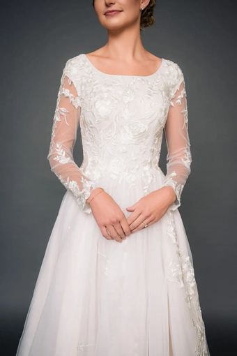 The Modest Bridal Collection by Barbie Style #MBC 7327 #3 frontface vertical cropped thumbnail