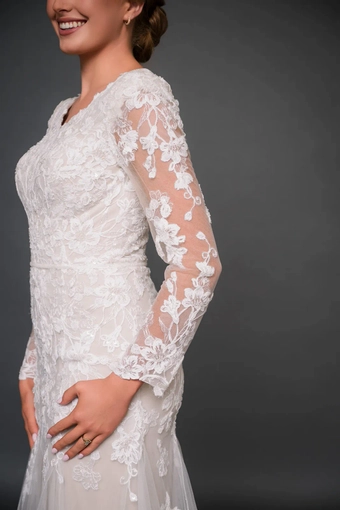 The Modest Bridal Collection by Barbie Style #MBC 7328 #4 frontface vertical cropped thumbnail