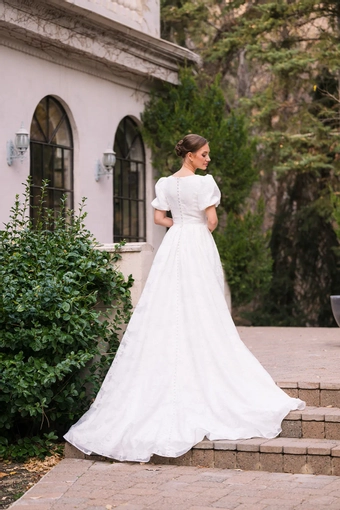 The Modest Bridal Collection by Barbie Style #MBC 7329 #7 backface vertical thumbnail