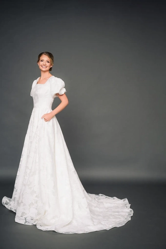 The Modest Bridal Collection by Barbie Style #MBC 7329 #5 frontface vertical thumbnail