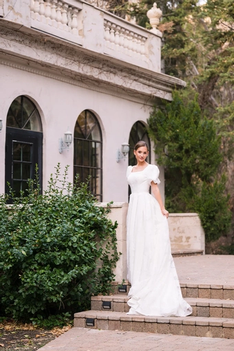 The Modest Bridal Collection by Barbie Style #MBC 7329 #2 frontface vertical thumbnail