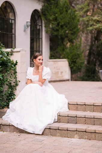 The Modest Bridal Collection by Barbie Style #MBC 7329 #4 frontface vertical thumbnail