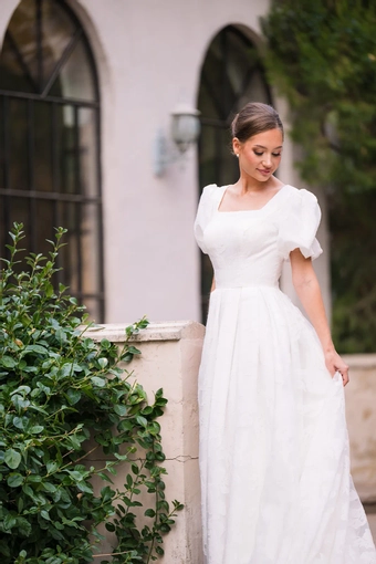 The Modest Bridal Collection by Barbie Style #MBC 7329 #8 frontface vertical cropped thumbnail