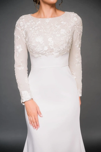 The Modest Bridal Collection by Barbie Style #MBC 7337 #3 frontface vertical cropped thumbnail