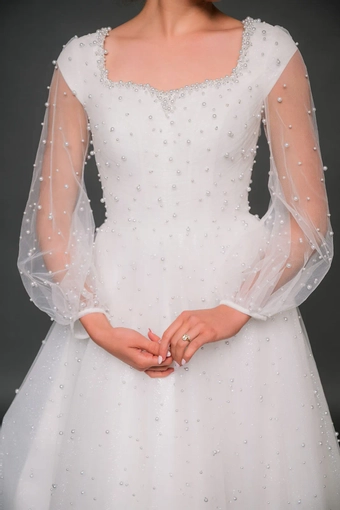 The Modest Bridal Collection by Barbie Style #MBC 7339 #4 frontface vertical cropped thumbnail
