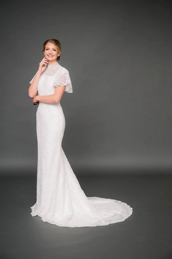 The Modest Bridal Collection by Barbie Style #MBC 7341 #1 frontface vertical thumbnail