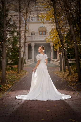 The Modest Bridal Collection by Barbie Style #MBC 7343 #5 backface vertical thumbnail