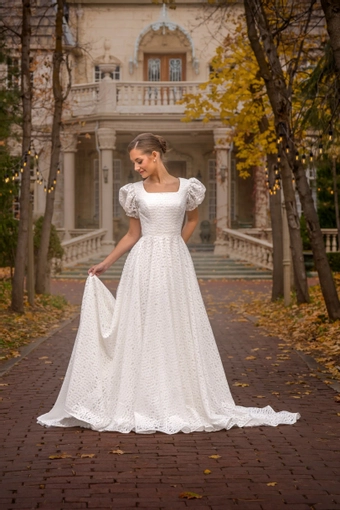 The Modest Bridal Collection by Barbie Style #MBC 7343 #1 frontface vertical thumbnail
