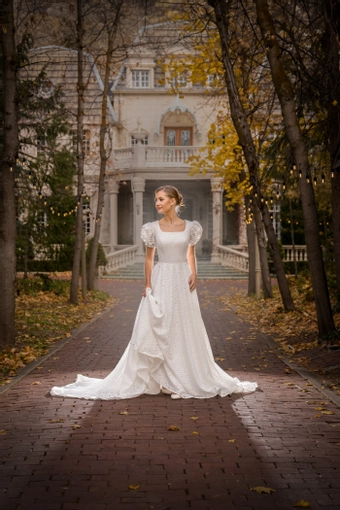 The Modest Bridal Collection by Barbie Style #MBC 7343 #3 frontface vertical thumbnail