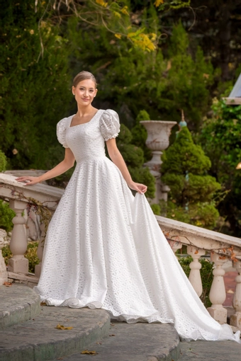 The Modest Bridal Collection by Barbie Style #MBC 7343 #4 frontface vertical thumbnail