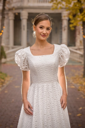The Modest Bridal Collection by Barbie Style #MBC 7343 #8 frontface vertical cropped thumbnail