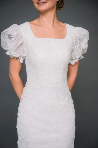 The Modest Bridal Collection by Barbie Style #MBC 7344 #3 frontface vertical cropped thumbnail