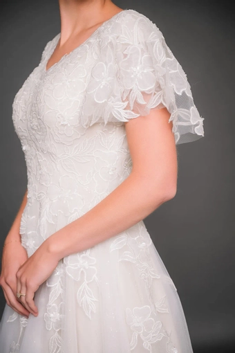 The Modest Bridal Collection by Barbie Style #MBC 7345 #4 frontface vertical cropped thumbnail