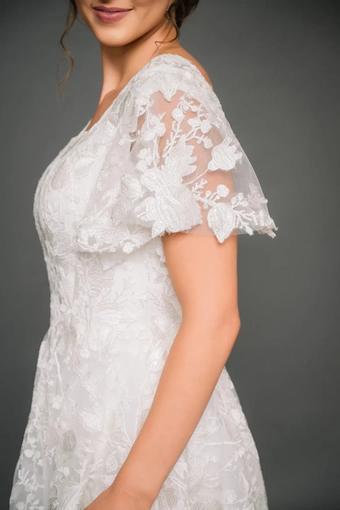 The Modest Bridal Collection by Barbie Style #MBC 7346 #4 frontface vertical cropped thumbnail