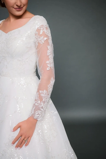 The Modest Bridal Collection by Barbie Style #MBC 7347 #5 frontface vertical cropped thumbnail