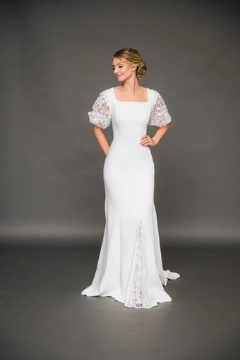 The Modest Bridal Collection by Barbie Style #MBC 7349 #1 frontface vertical thumbnail