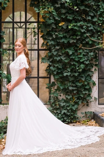 The Modest Bridal Collection by Barbie Style #MBC 7352 #10 vertical thumbnail